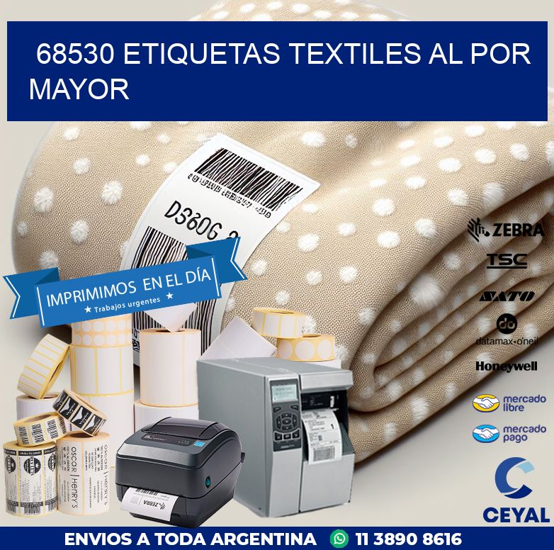 68530 ETIQUETAS TEXTILES AL POR MAYOR