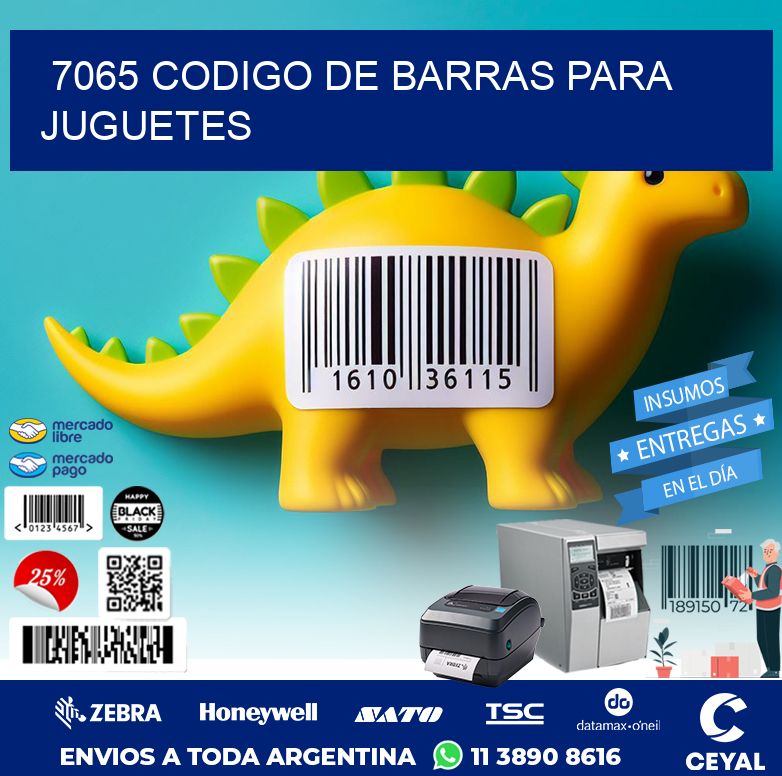 7065 CODIGO DE BARRAS PARA JUGUETES