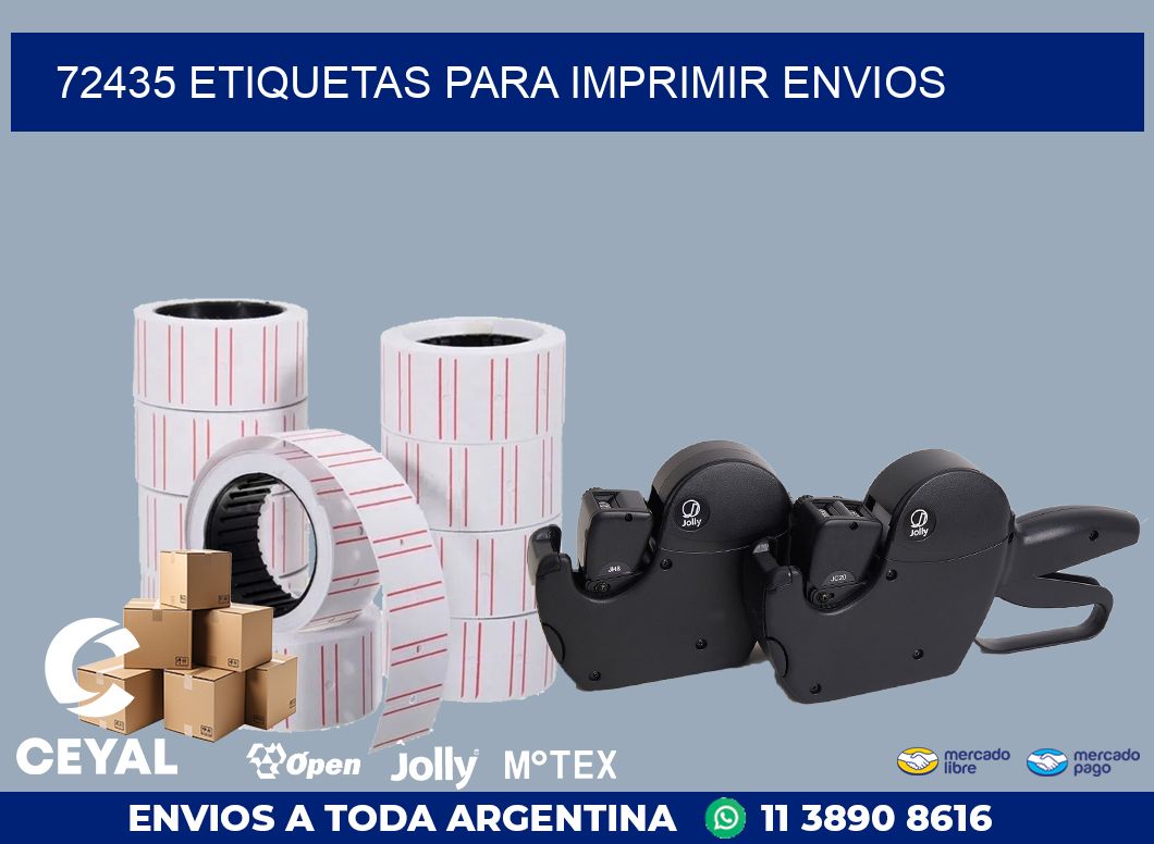 72435 ETIQUETAS PARA IMPRIMIR ENVIOS