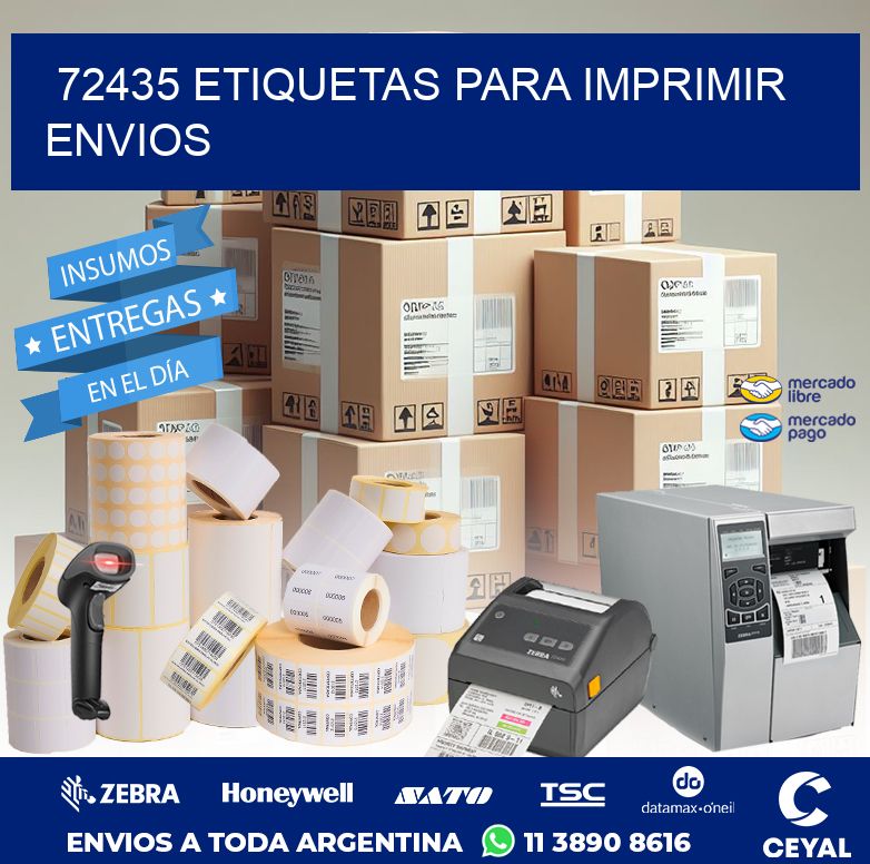 72435 ETIQUETAS PARA IMPRIMIR ENVIOS