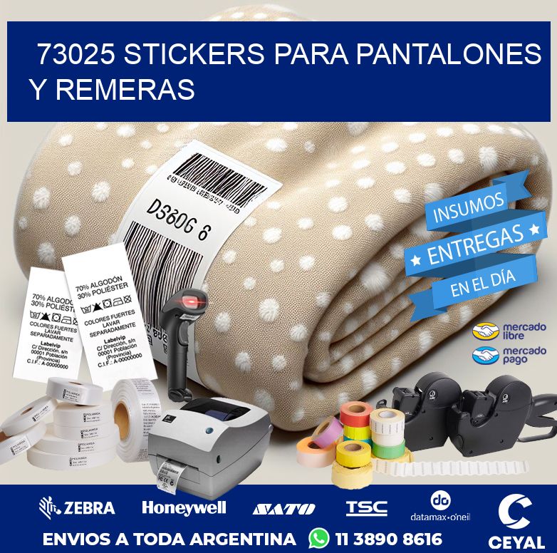 73025 STICKERS PARA PANTALONES Y REMERAS