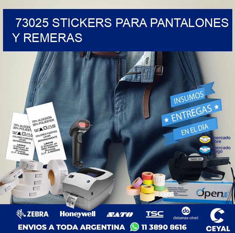 73025 STICKERS PARA PANTALONES Y REMERAS