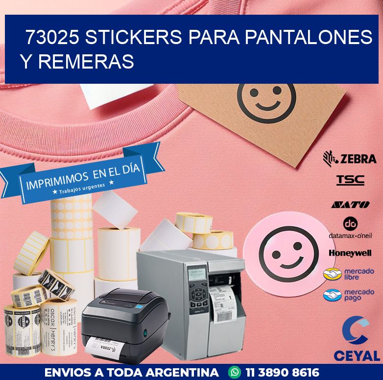 73025 STICKERS PARA PANTALONES Y REMERAS