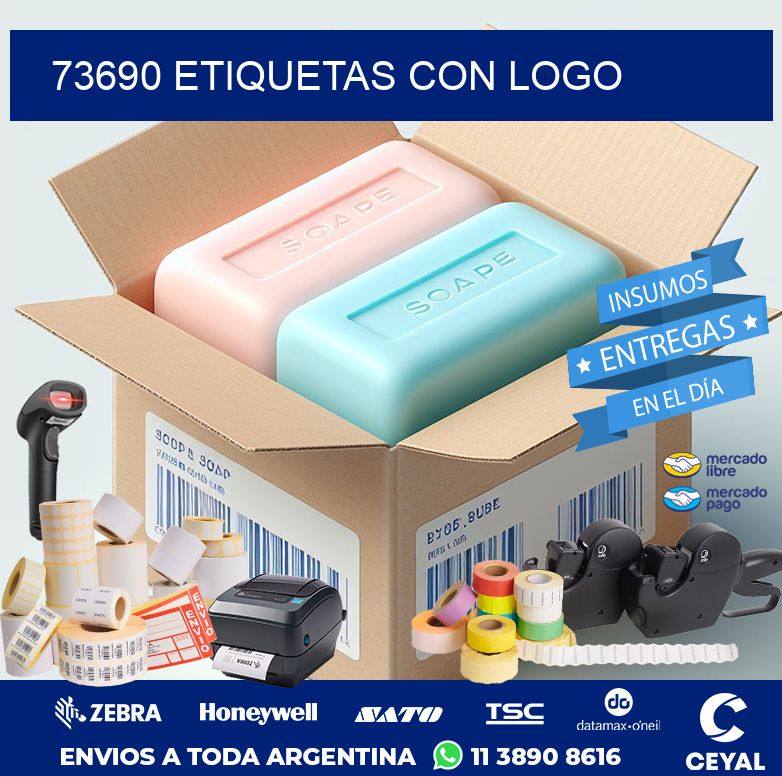 73690 ETIQUETAS CON LOGO