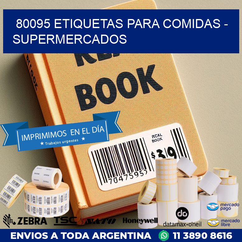 80095 ETIQUETAS PARA COMIDAS - SUPERMERCADOS