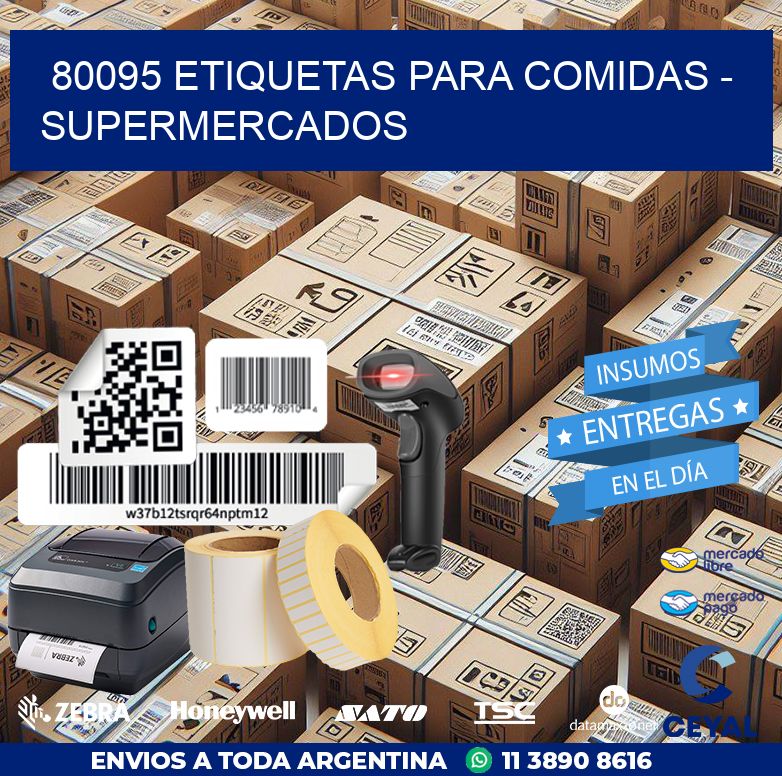 80095 ETIQUETAS PARA COMIDAS - SUPERMERCADOS