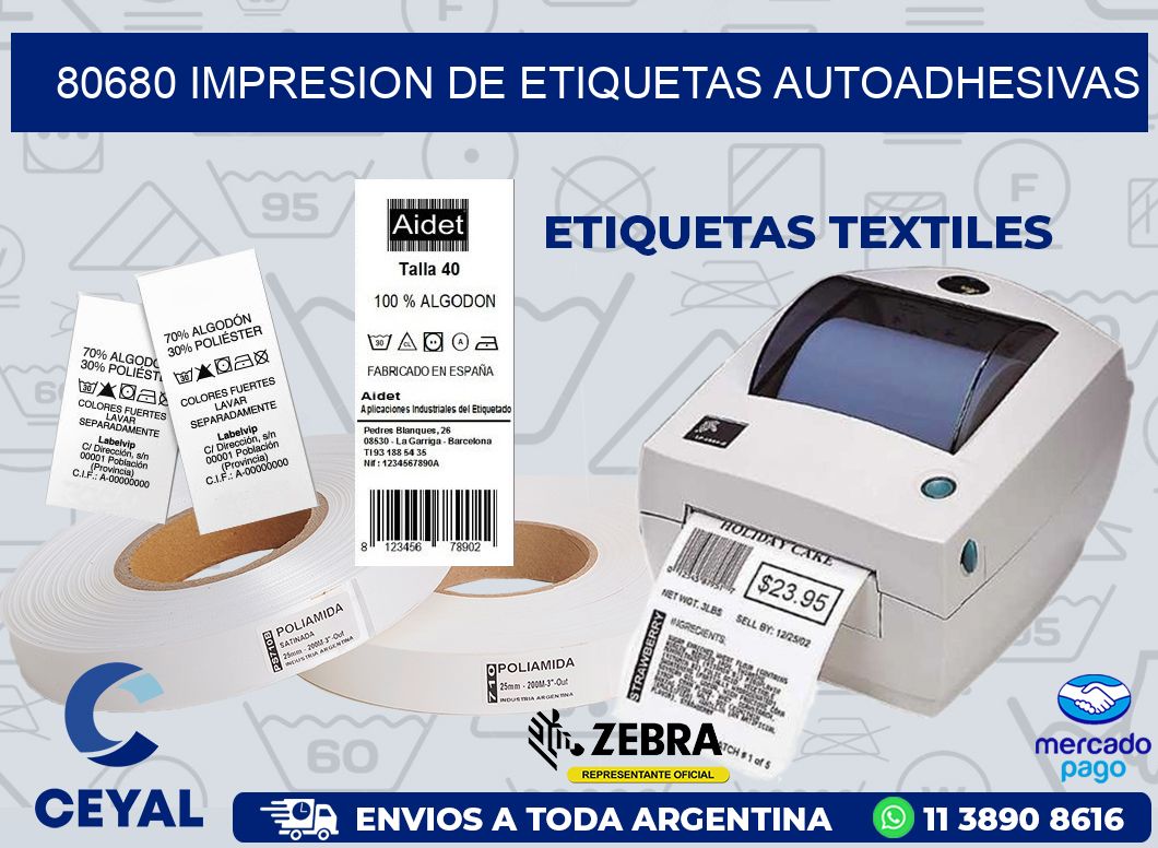 80680 IMPRESION DE ETIQUETAS AUTOADHESIVAS