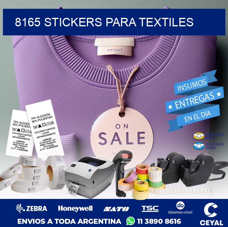 8165 STICKERS PARA TEXTILES