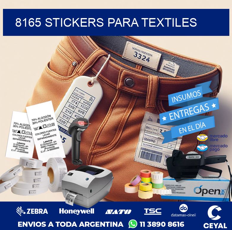 8165 STICKERS PARA TEXTILES