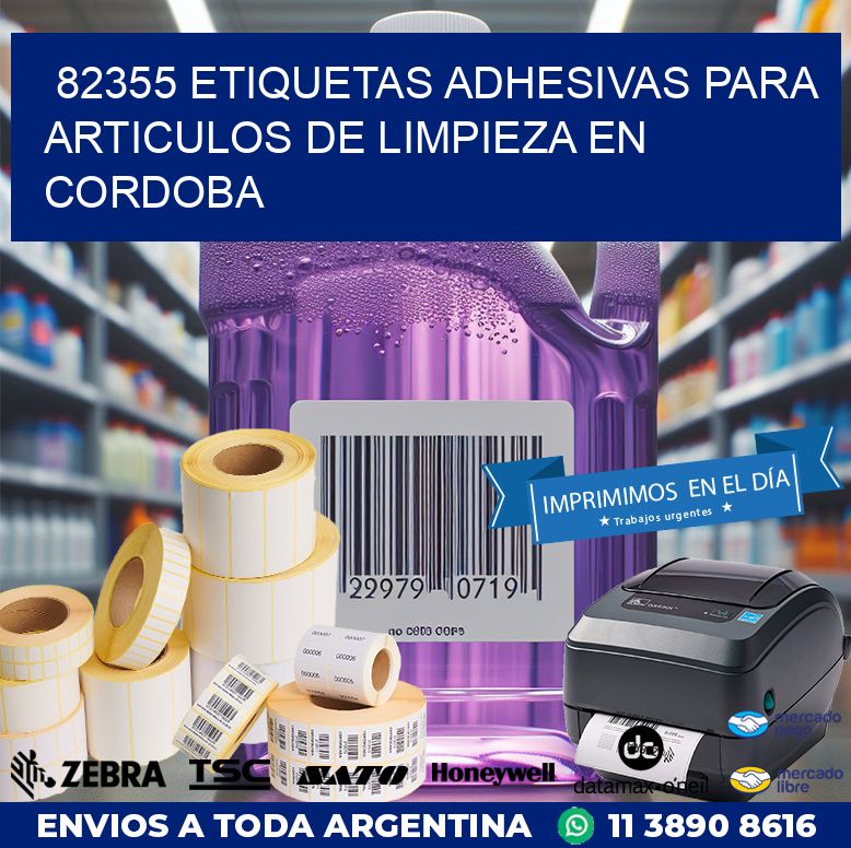 82355 ETIQUETAS ADHESIVAS PARA ARTICULOS DE LIMPIEZA EN CORDOBA