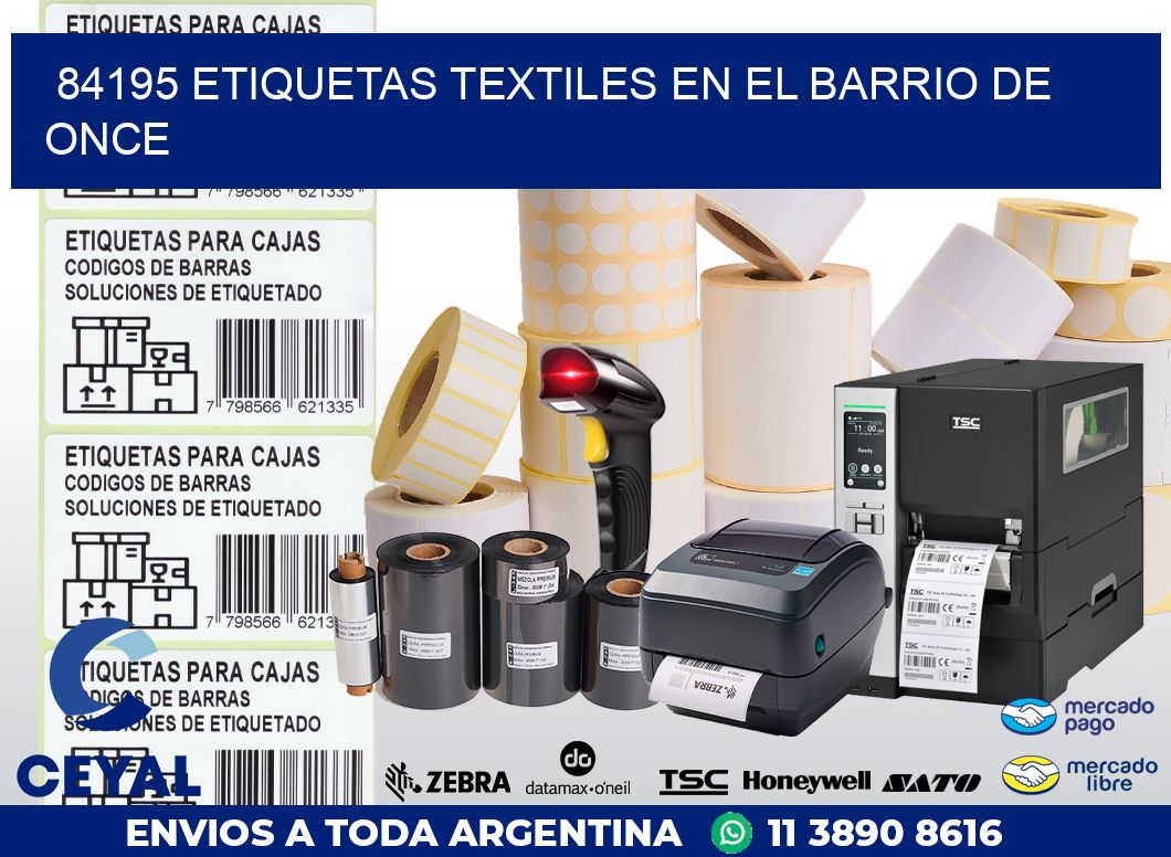 84195 ETIQUETAS TEXTILES EN EL BARRIO DE ONCE