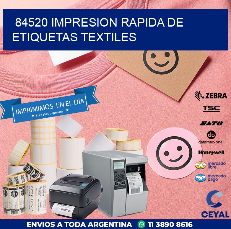 84520 IMPRESION RAPIDA DE ETIQUETAS TEXTILES