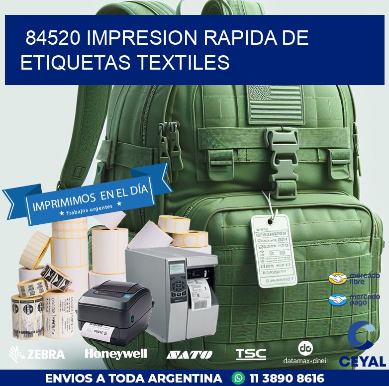84520 IMPRESION RAPIDA DE ETIQUETAS TEXTILES
