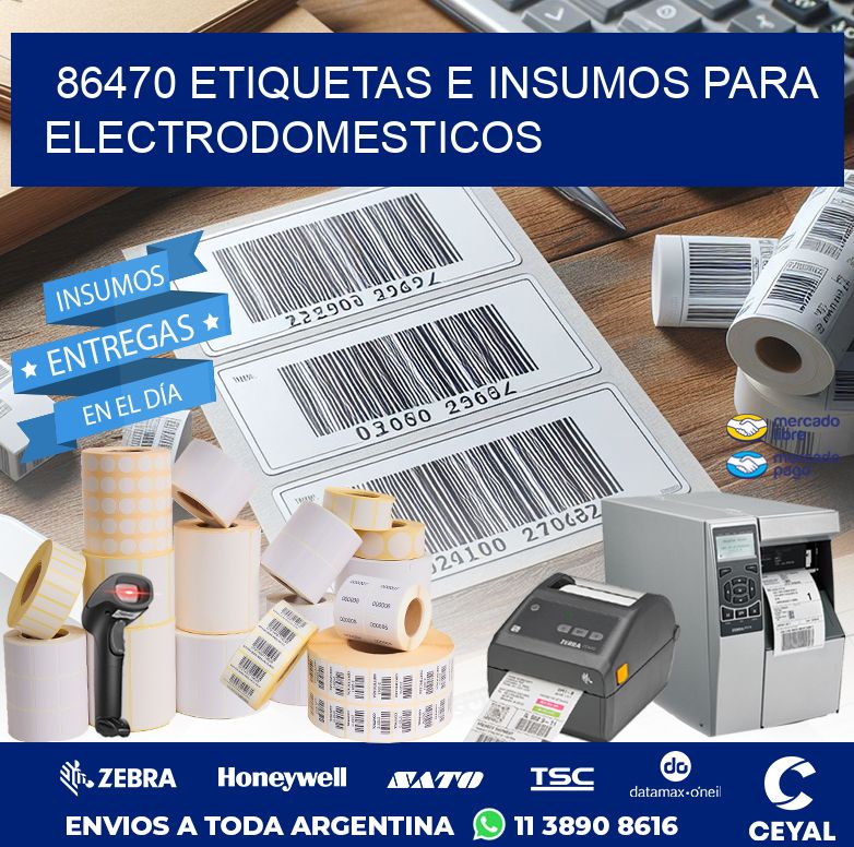 86470 ETIQUETAS E INSUMOS PARA ELECTRODOMESTICOS