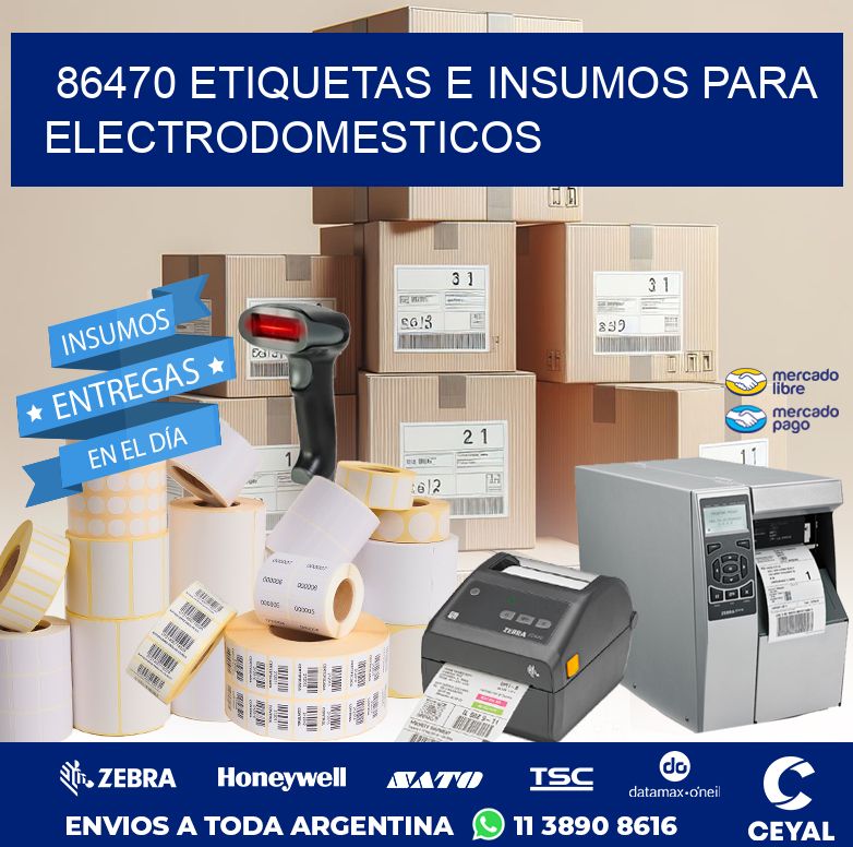 86470 ETIQUETAS E INSUMOS PARA ELECTRODOMESTICOS