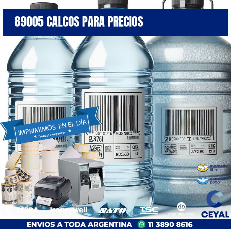 89005 CALCOS PARA PRECIOS