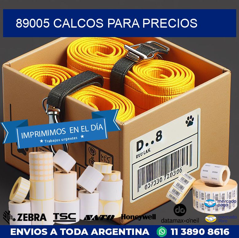 89005 CALCOS PARA PRECIOS