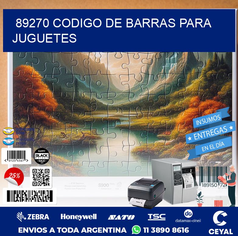 89270 CODIGO DE BARRAS PARA JUGUETES