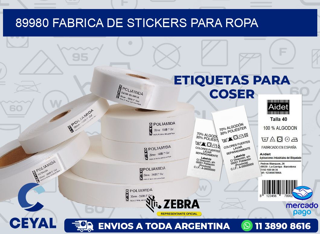 89980 FABRICA DE STICKERS PARA ROPA