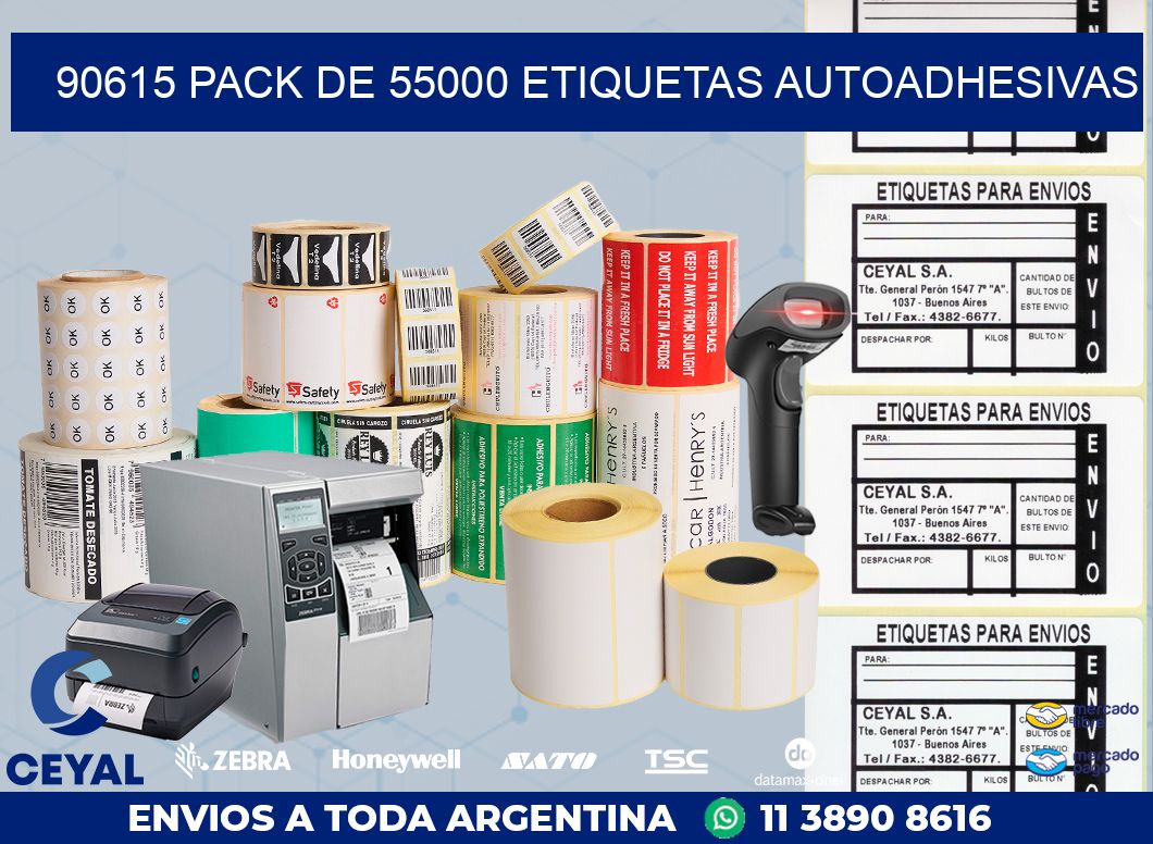 90615 PACK DE 55000 ETIQUETAS AUTOADHESIVAS