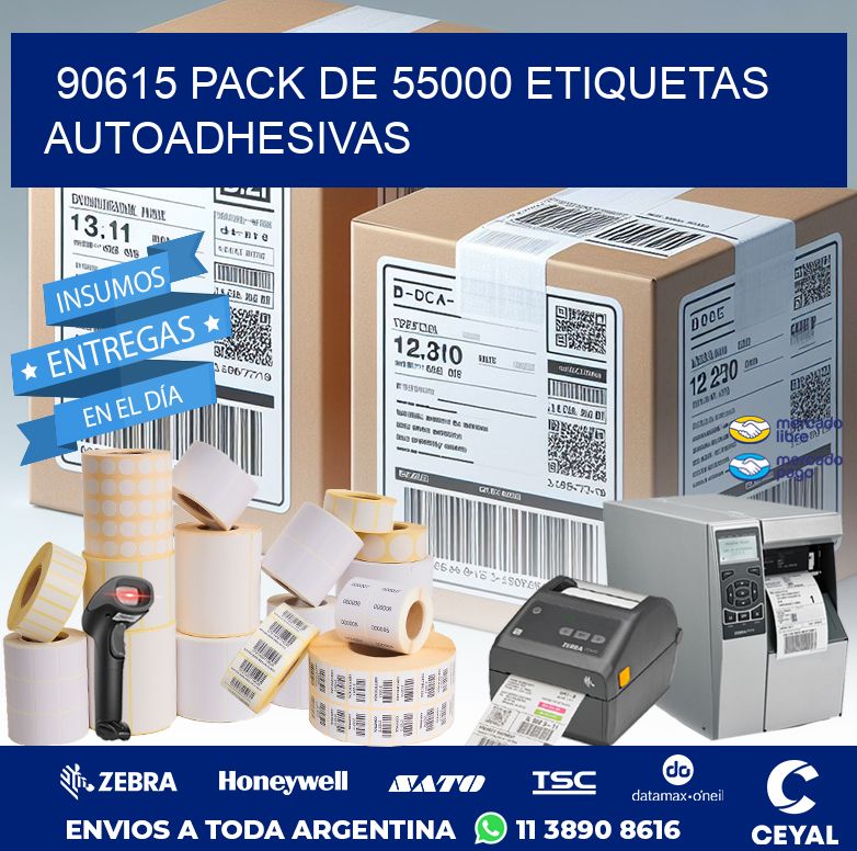 90615 PACK DE 55000 ETIQUETAS AUTOADHESIVAS