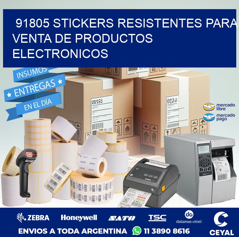 91805 STICKERS RESISTENTES PARA VENTA DE PRODUCTOS ELECTRONICOS