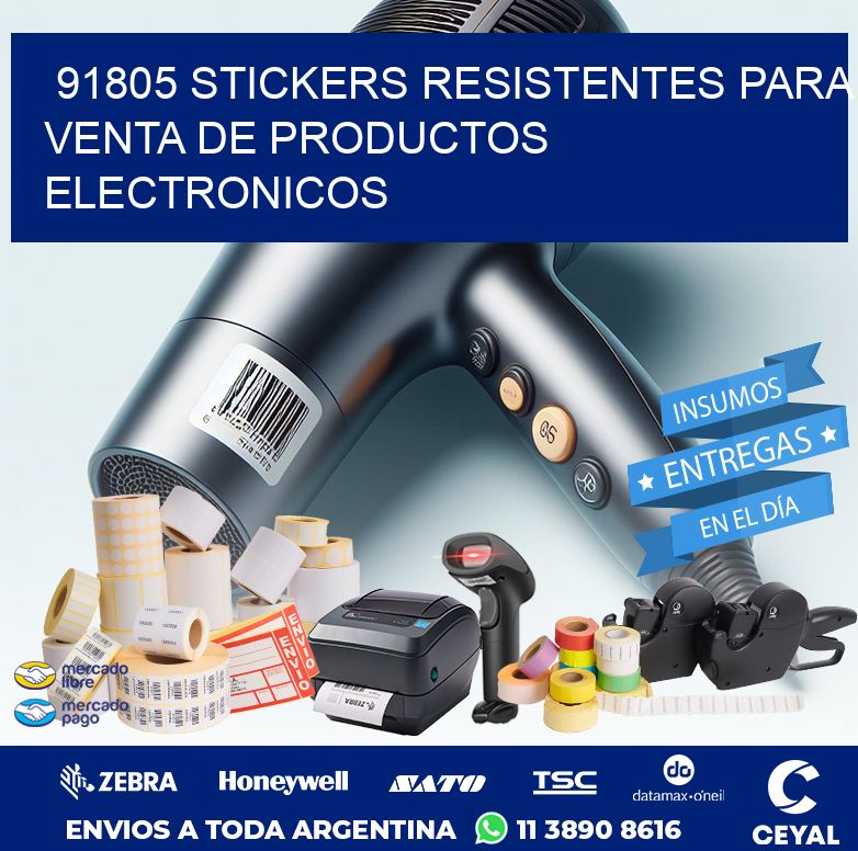 91805 STICKERS RESISTENTES PARA VENTA DE PRODUCTOS ELECTRONICOS