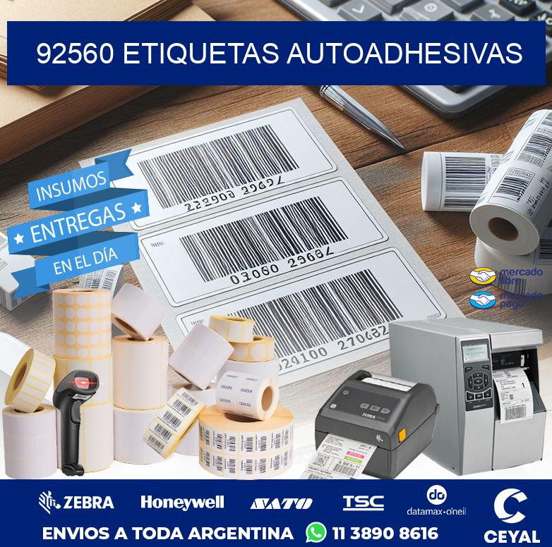 92560 ETIQUETAS AUTOADHESIVAS