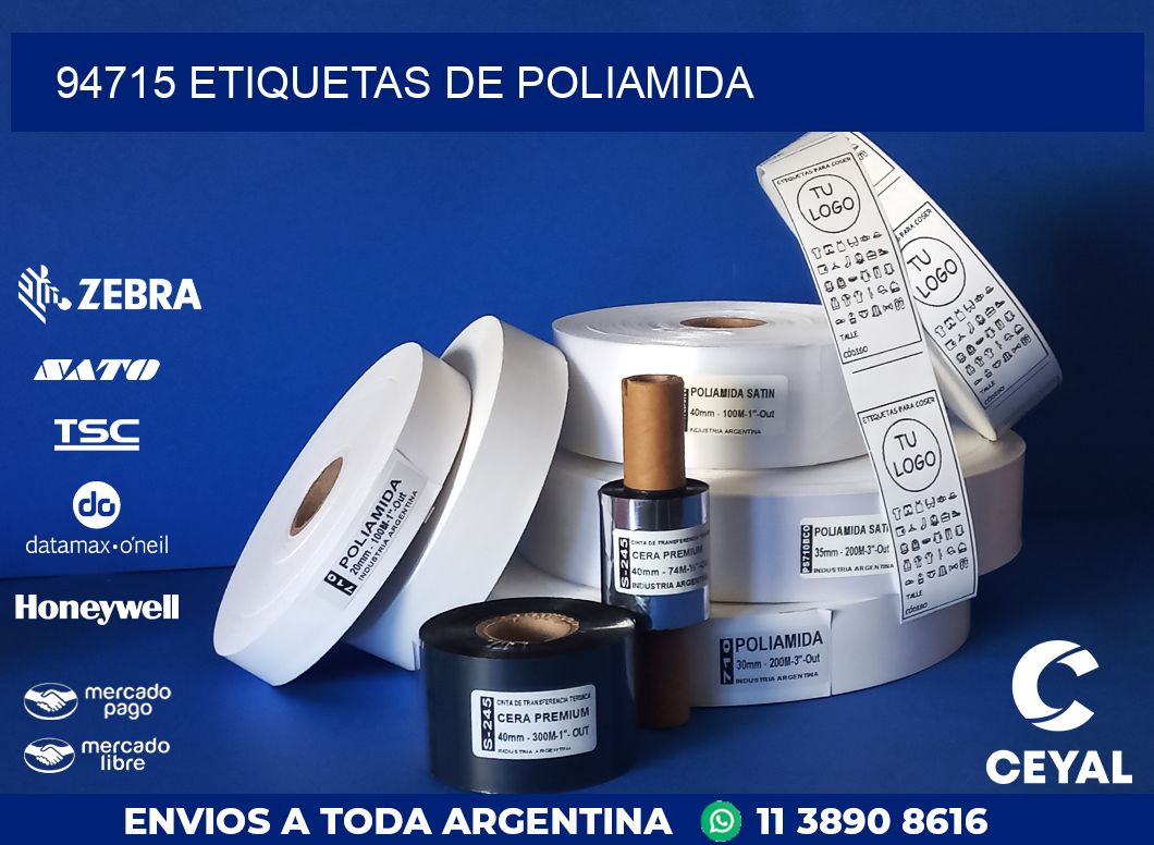 94715 ETIQUETAS DE POLIAMIDA