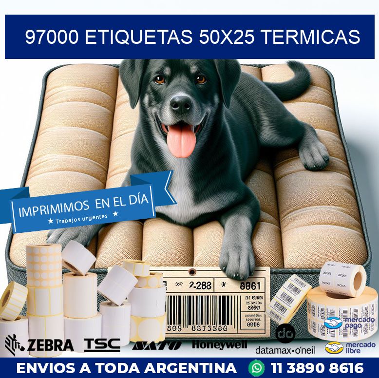 97000 ETIQUETAS 50X25 TERMICAS