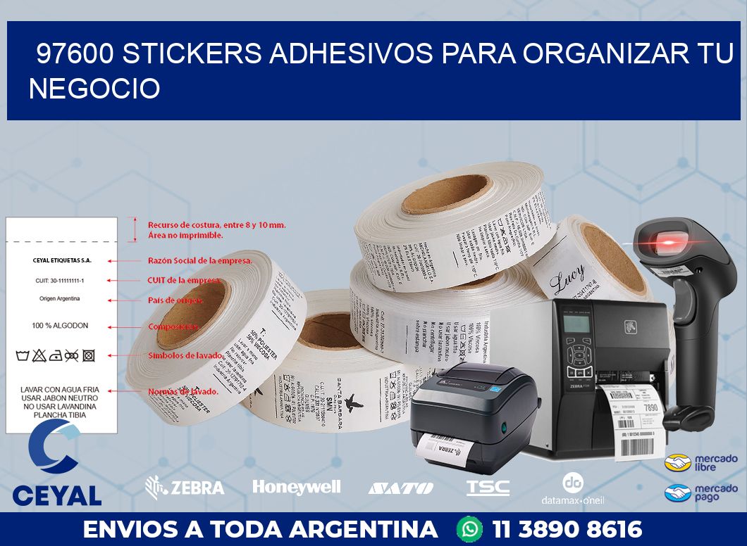 97600 STICKERS ADHESIVOS PARA ORGANIZAR TU NEGOCIO