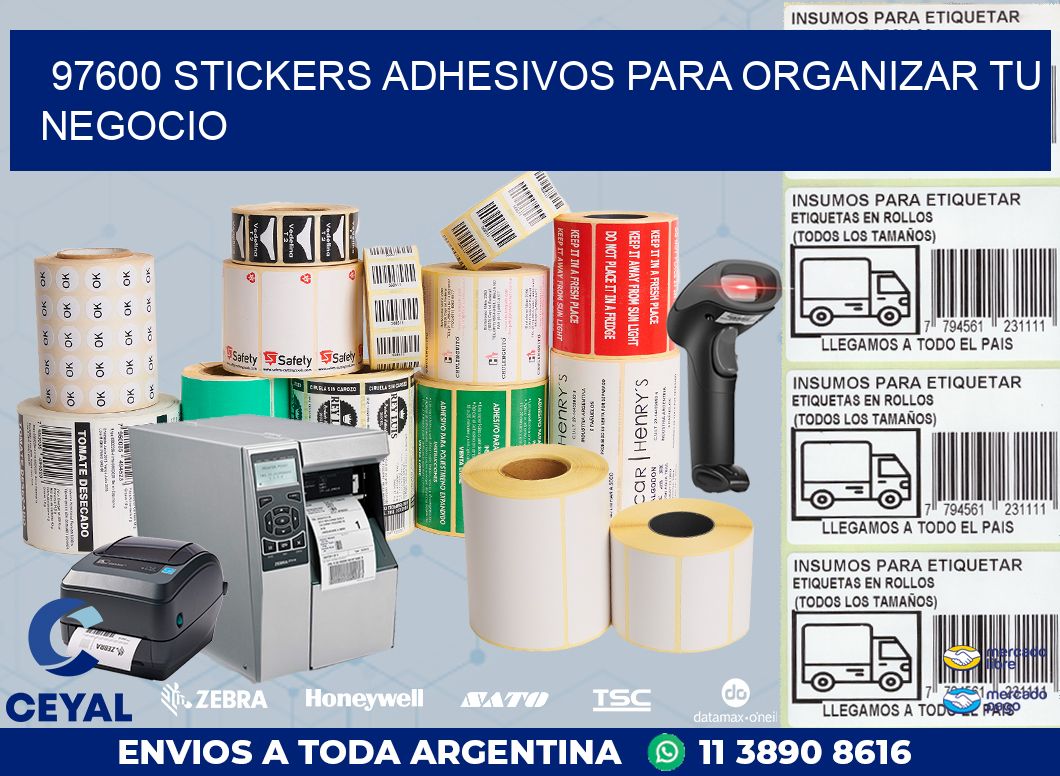 97600 STICKERS ADHESIVOS PARA ORGANIZAR TU NEGOCIO