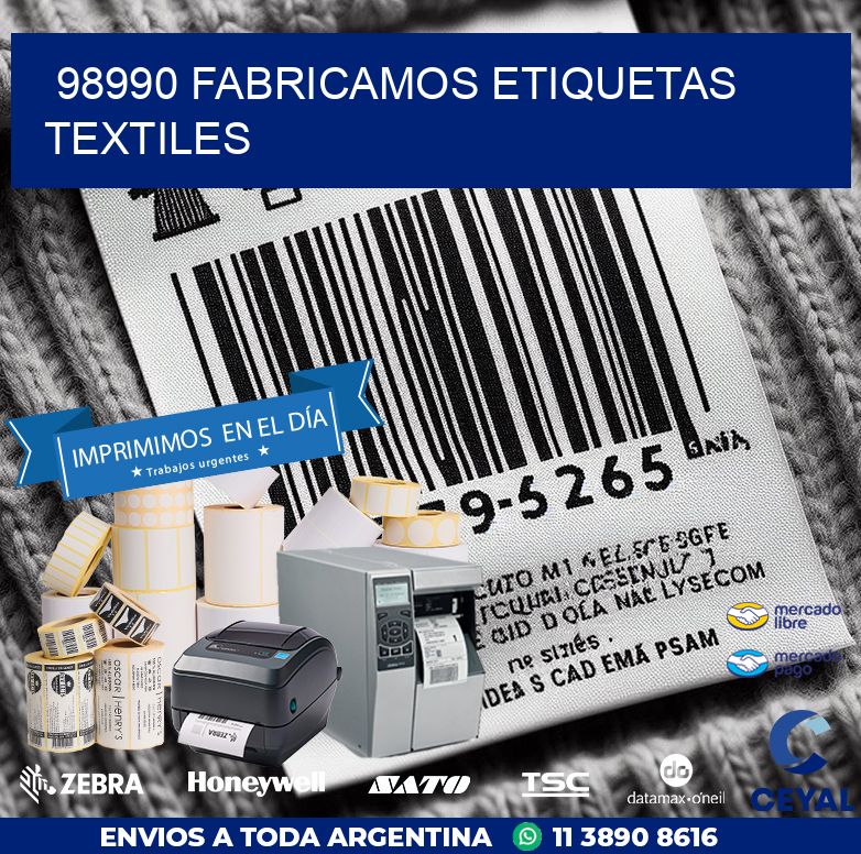 98990 FABRICAMOS ETIQUETAS TEXTILES