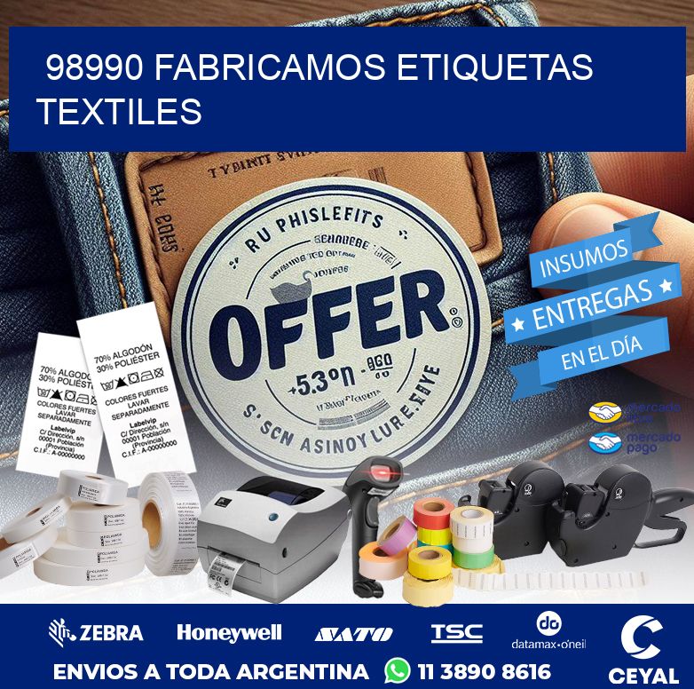 98990 FABRICAMOS ETIQUETAS TEXTILES