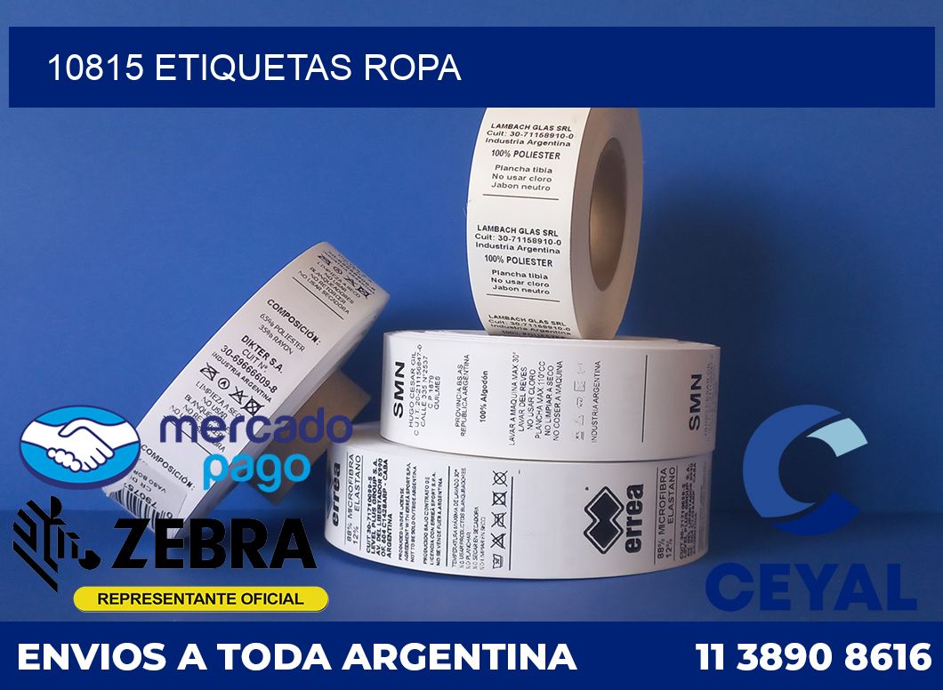 10815 ETIQUETAS ROPA