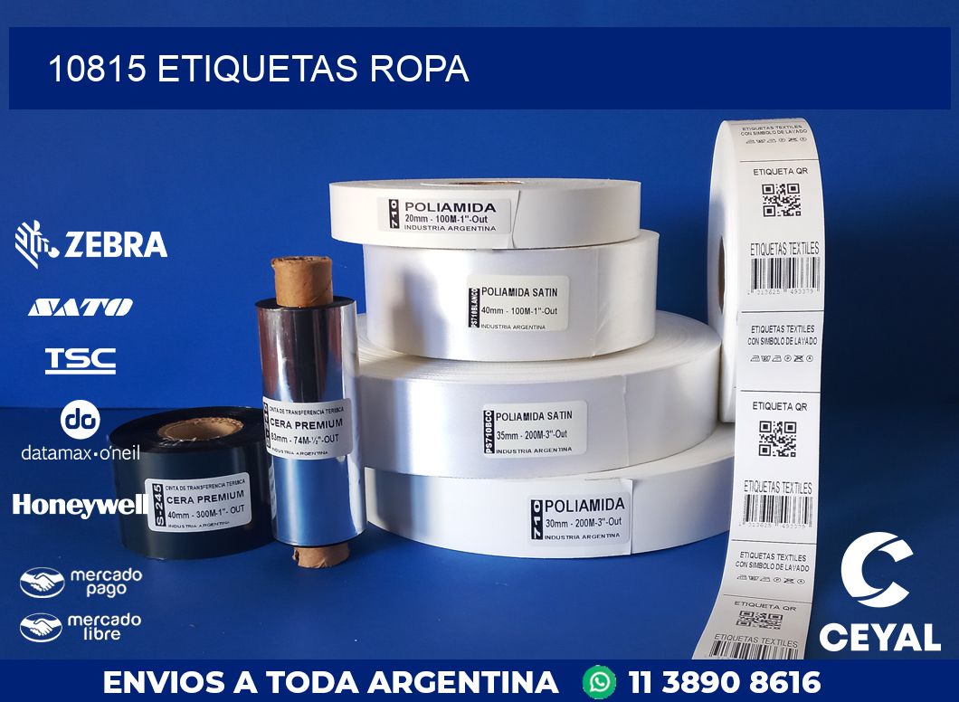 10815 ETIQUETAS ROPA