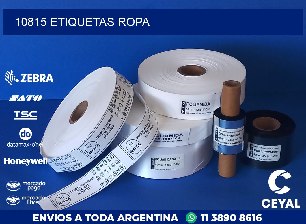 10815 ETIQUETAS ROPA