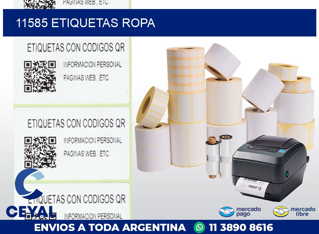 11585 ETIQUETAS ROPA