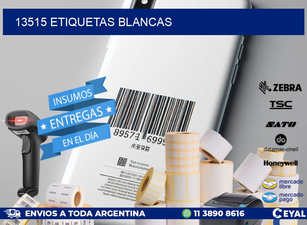 13515 ETIQUETAS BLANCAS