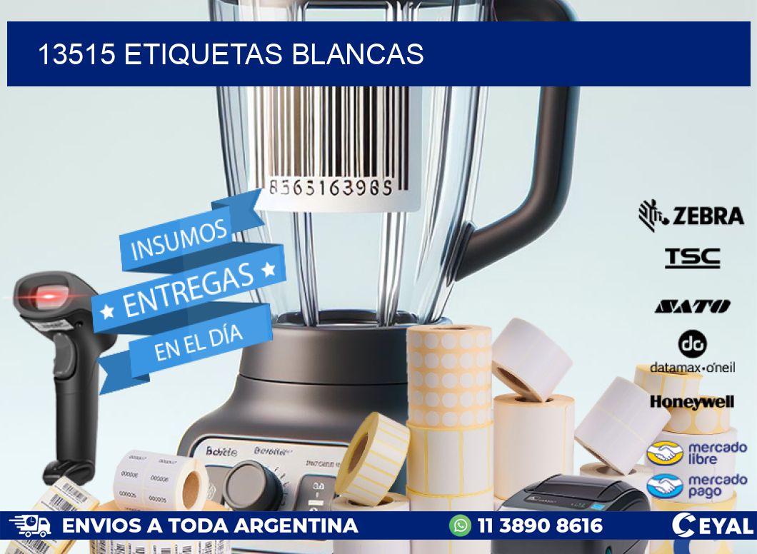 13515 ETIQUETAS BLANCAS