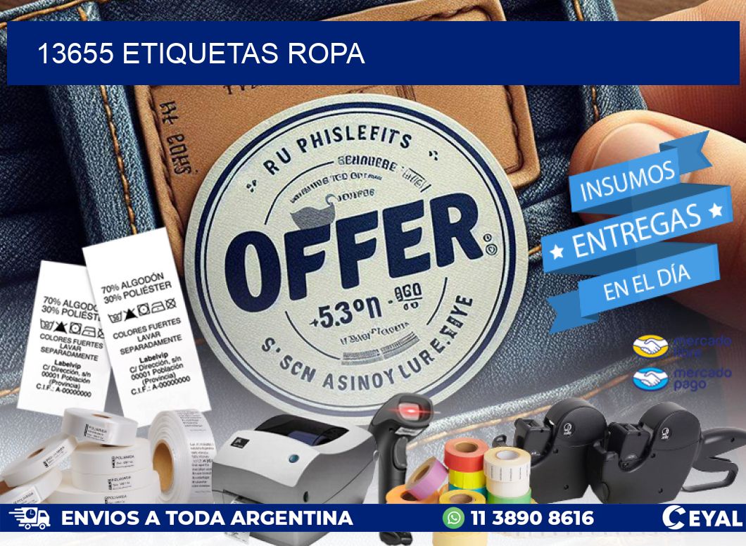 13655 ETIQUETAS ROPA