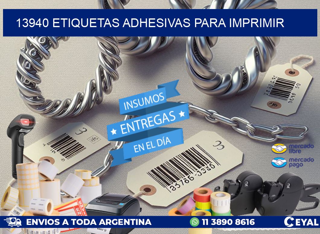 13940 Etiquetas adhesivas para imprimir