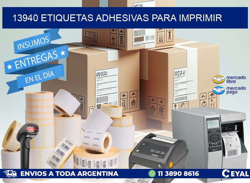 13940 Etiquetas adhesivas para imprimir