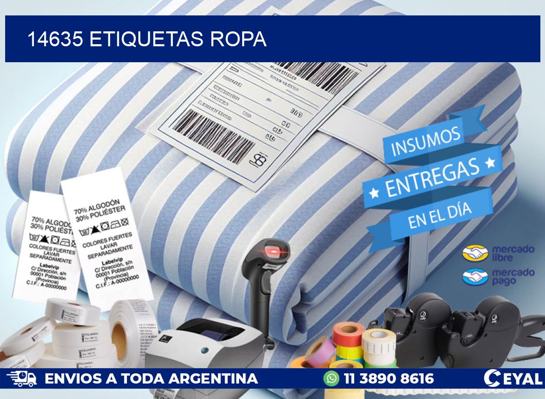 14635 ETIQUETAS ROPA