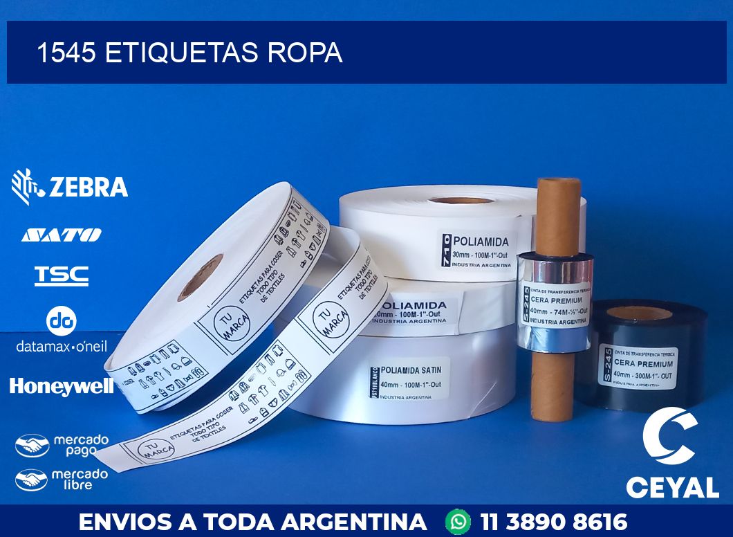 1545 ETIQUETAS ROPA