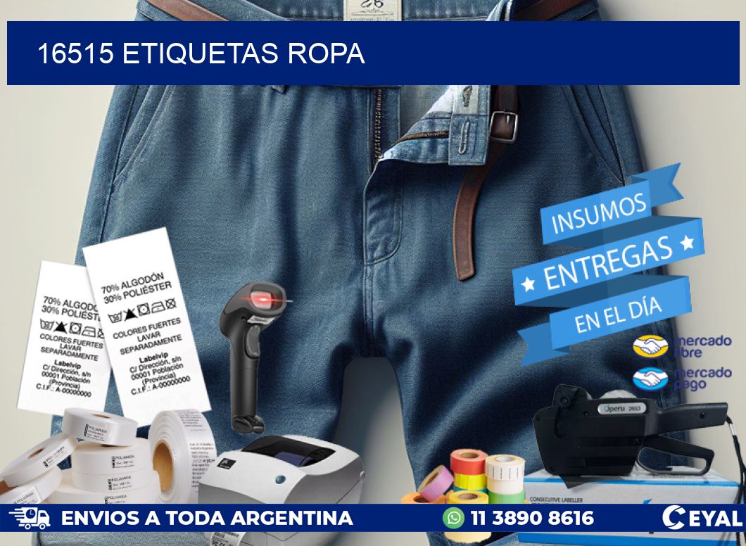 16515 ETIQUETAS ROPA
