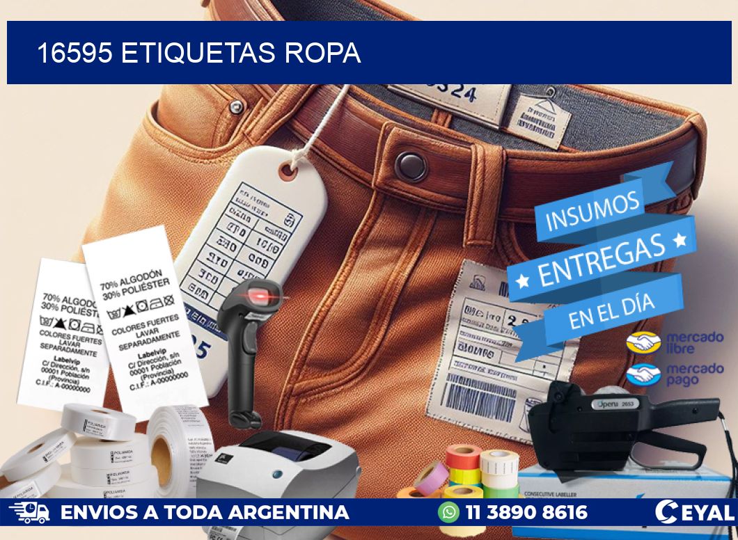 16595 ETIQUETAS ROPA