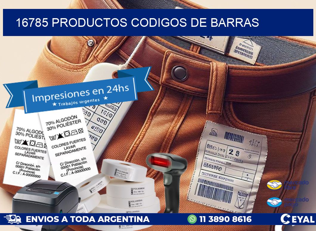 16785 productos codigos de barras