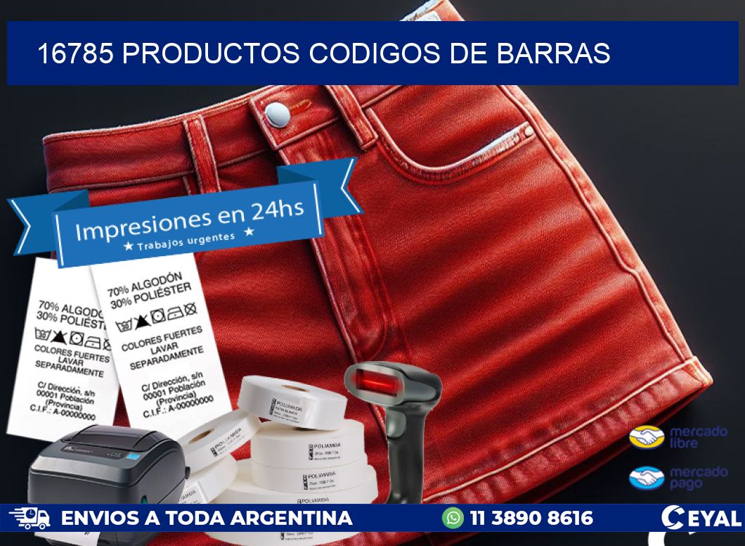 16785 productos codigos de barras