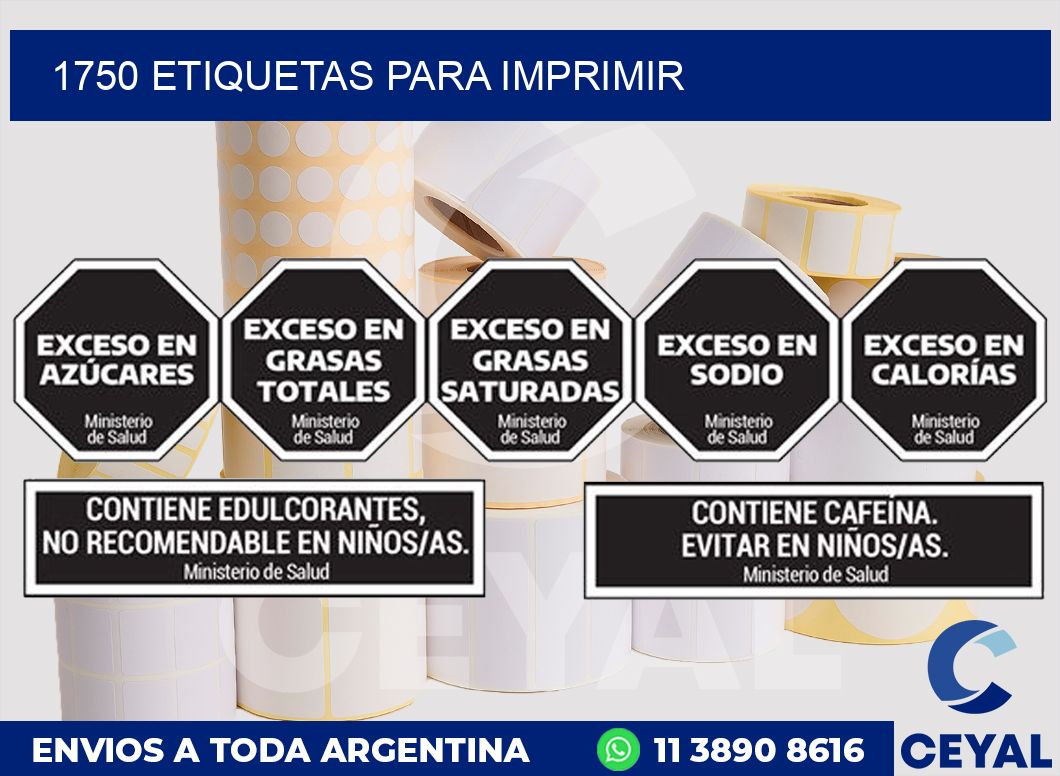 1750 ETIQUETAS PARA IMPRIMIR
